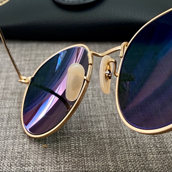 Ray-Ban RB3447 Round Metal Polarized Sunglasses - Picture 7 of 8